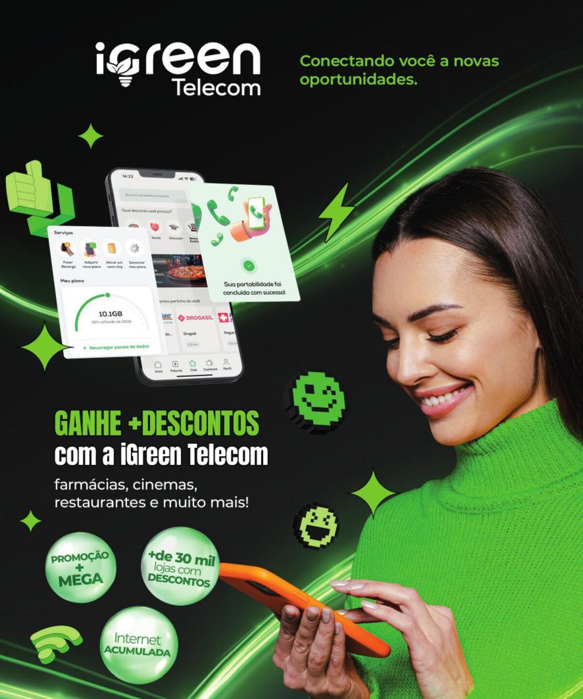 iGreen Telecom — benefícios e descontos